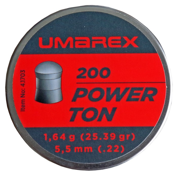 Umarex 200 pieces Power Ton Diabolo round head caliber 5.5 mm
